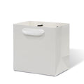 White Square Paper Gift Bags with Ribbon Handles, 10 x 5 x 10 in, 10 ct