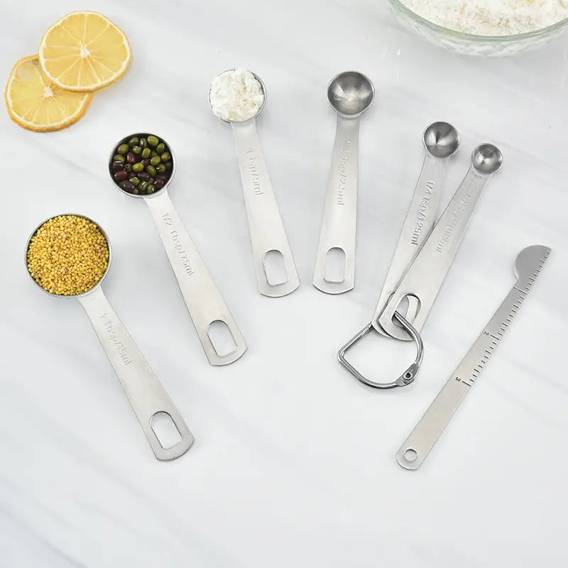Stainless Steel Measuring Spoons and Cups Set, 20 pc