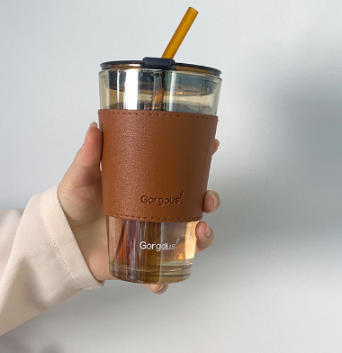 Smoky Glass Cup — 450 ml