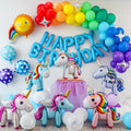 Rainbow Unicorn Birthday Balloon Decoration Kit
