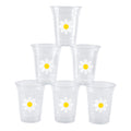 Daisy Print Clear Party Cups, 12 oz, 100 ct — view 2