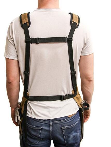 Khaki Waxed Canvas Multi-Pocket Work Apron