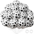 Black & White Cow Print Balloons, 33-Pack with Ribbon