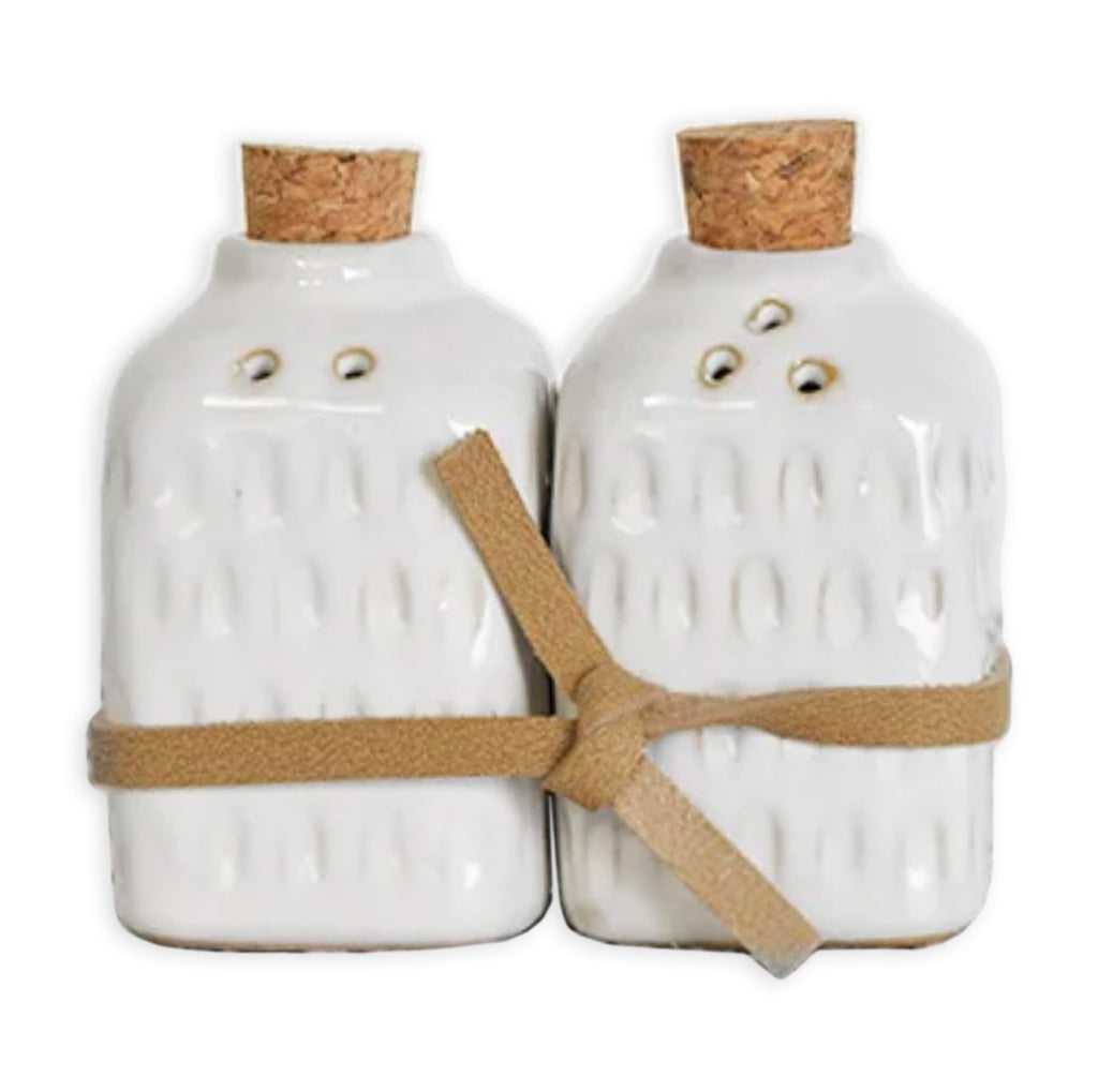 Square Ceramic Salt and Pepper Shakers