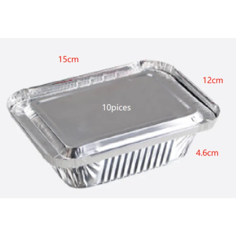 Aluminum Foil Containers with Optional Lids, 430 ml, 20 pc