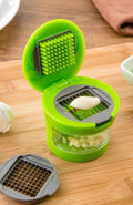 Garlic Slicer and Mincer with Storage Container