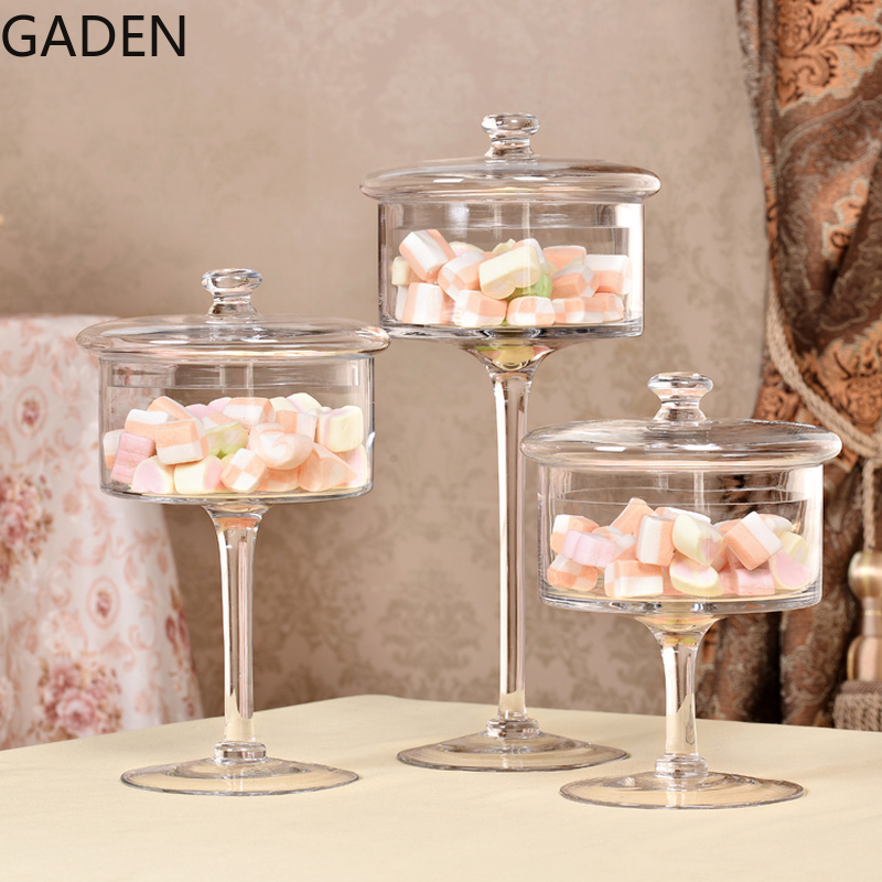 Tall Glass Storage Jar with Lid