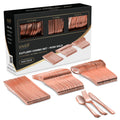 Rose Gold Plastic Cutlery Set, 300 pc — view 2