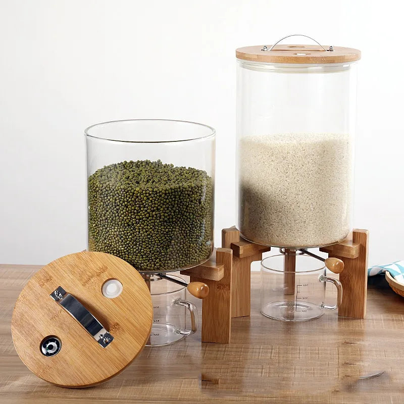 Glass Dry-Food Storage Container — Size Options