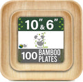 Palm Leaf Plates, 10 in and 6 in, 100 pc
