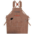 Canvas Bib Apron with Front Pockets