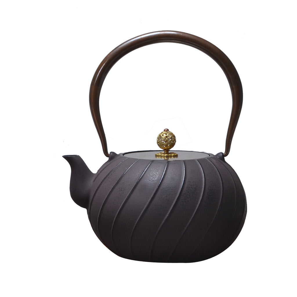 Patterned Cast Iron Teapot
