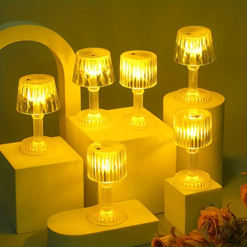 Cordless Night Light with Cylindrical Shade