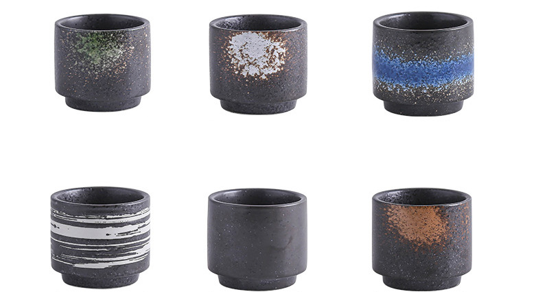 Ceramic Tea Cup — Glazed Color Options