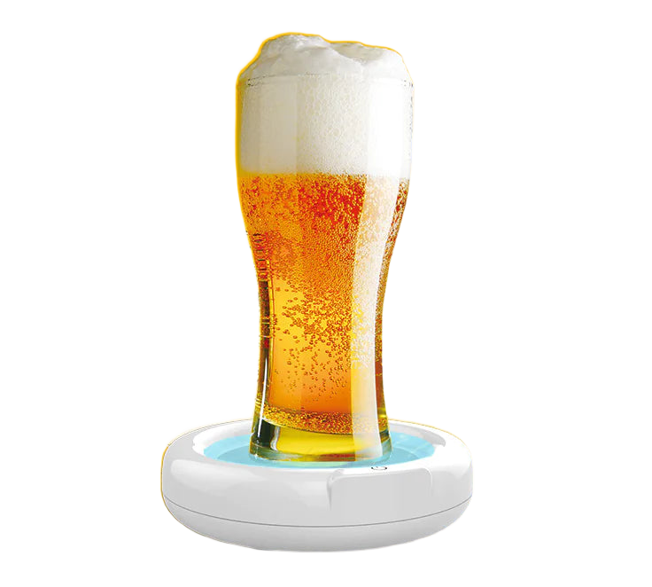Maison's Kitchen ultrasonic beer frother base on white background