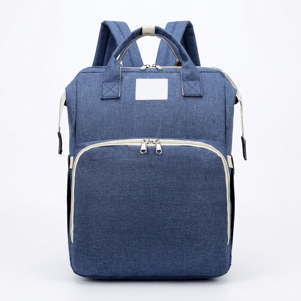 Large-capacity diaper backpack mommy bag in blue
