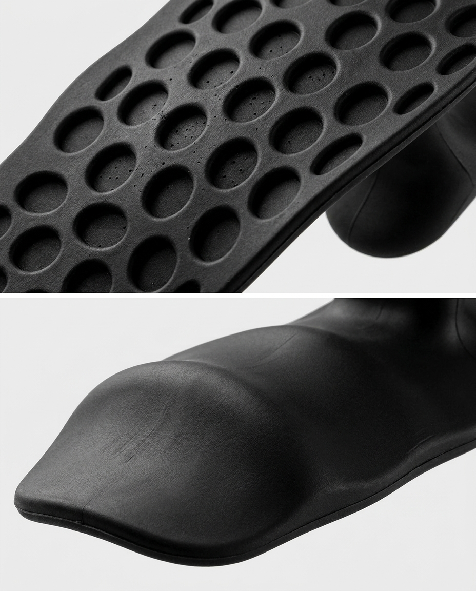 Close-up of the textured suction-cup grip surface