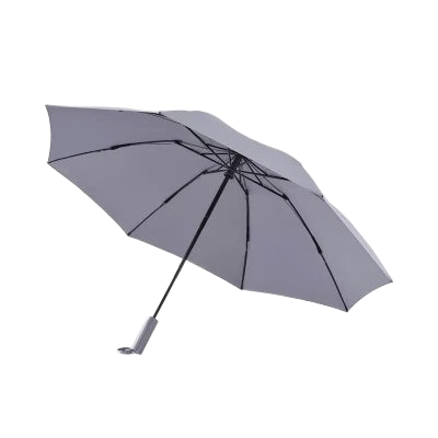 AutoFold UV and rain shield umbrella white background