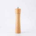 Beech wood manual pepper mill - white background