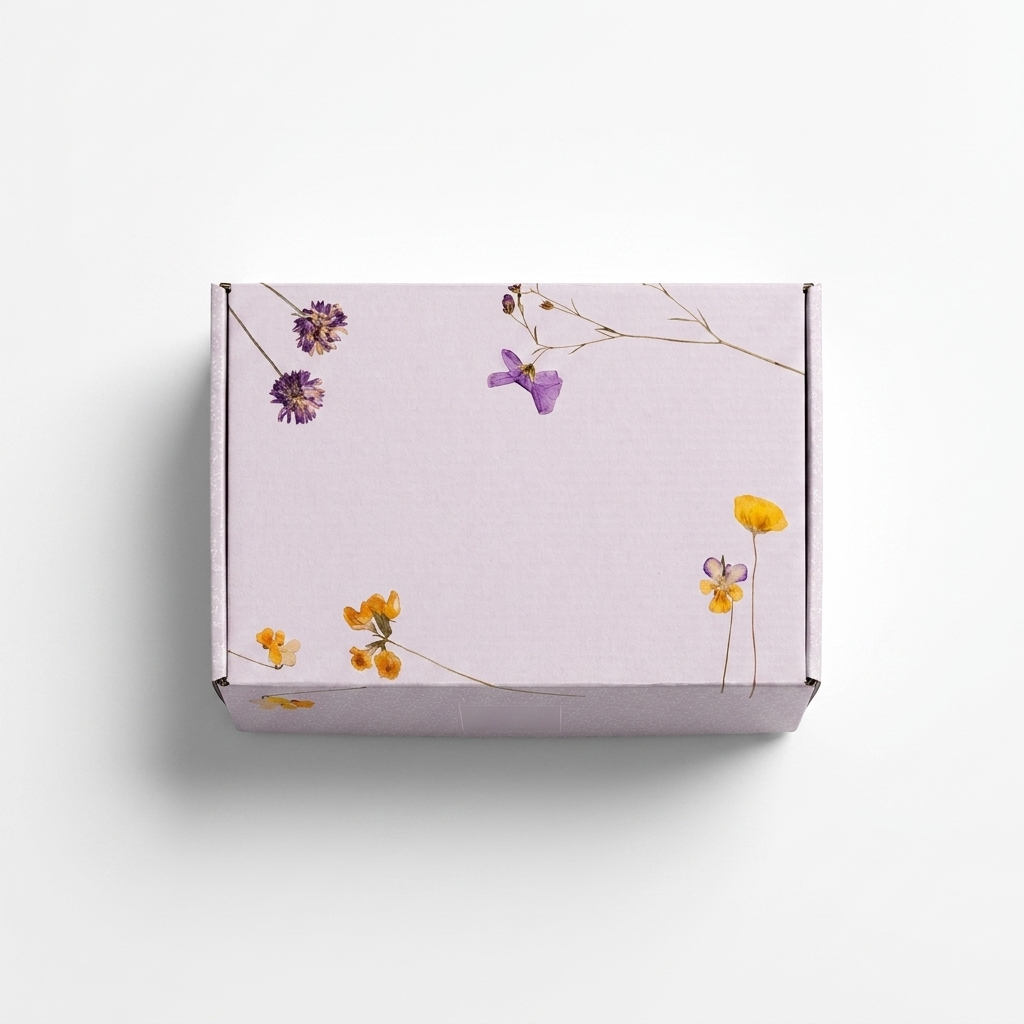 Floral gift box of lavender shower steamers