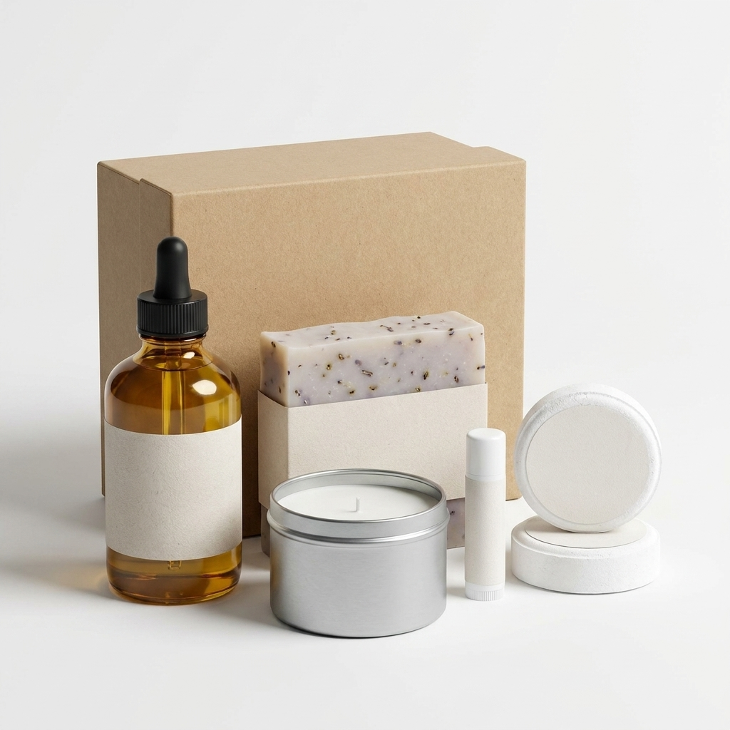 Serenity Lavender Spa Set with gift box and products