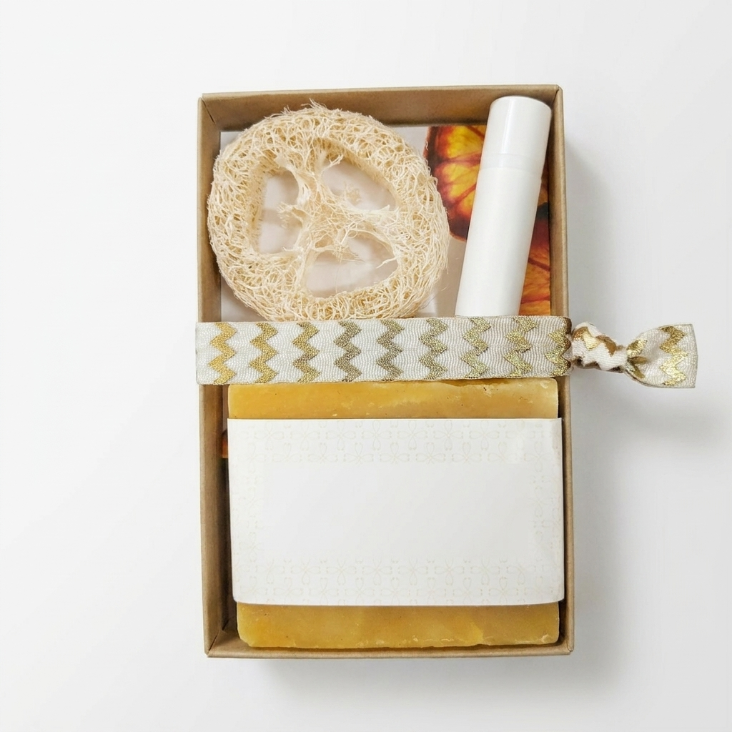 Citrus Delight guest gift set in kraft box