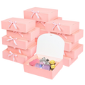 Pink bridesmaid and occasion gift boxes, 15-count set