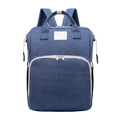 Large-capacity diaper backpack mommy bag on pure white background