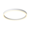 Slim ring LED ceiling light on pure white background