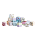 Serenity shower steamer set of 12 aromatherapy fizzies on pure white background