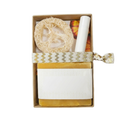 Citrus delight guest gift set on pure white background