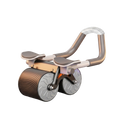 Automatic rebound ab roller wheel on pure white background