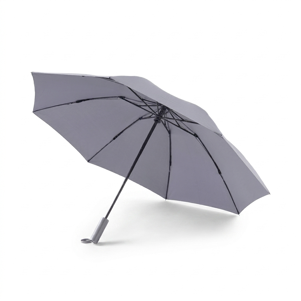AutoFold UV and rain umbrella on pure white background square packshot