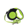 ReflectSafe retractable dog leash with reflective disc handle on pure white background product photo