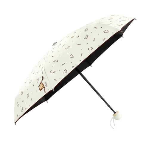 All-weather mini umbrella open, true white background packshot