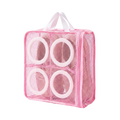 Square mesh shoe washing bag on pure white background product photo
