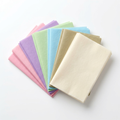 Pastel cotton flower lining paper sheets in 6 colors on white background
