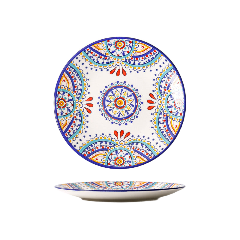 Mediterranean Elegance ceramic plate — clean product shot on white