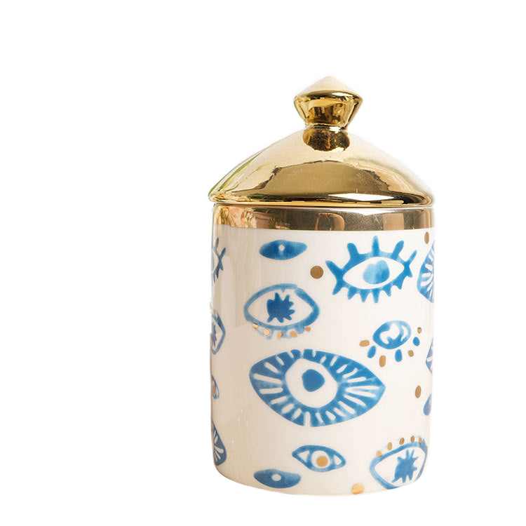 Artistic Eye Ceramic Set clean cutout showing eye-themed porcelain pieces
