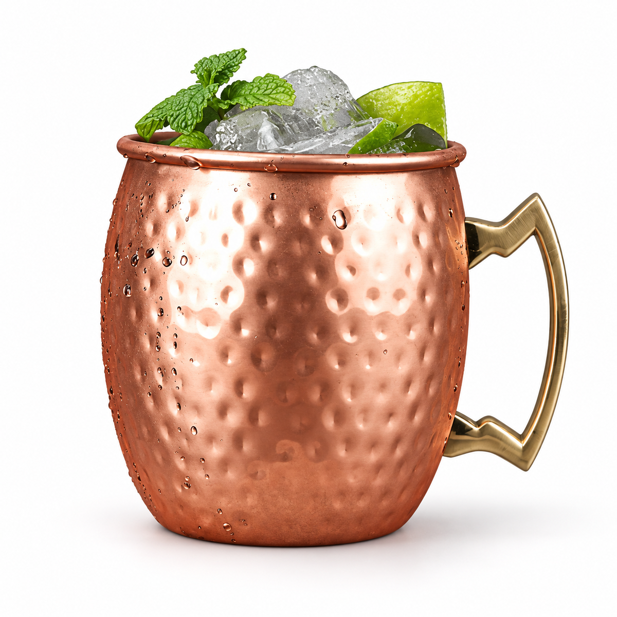 Gold550ML option in its pictured copper-toned finish on white. Single mug; garnish is styling only.
