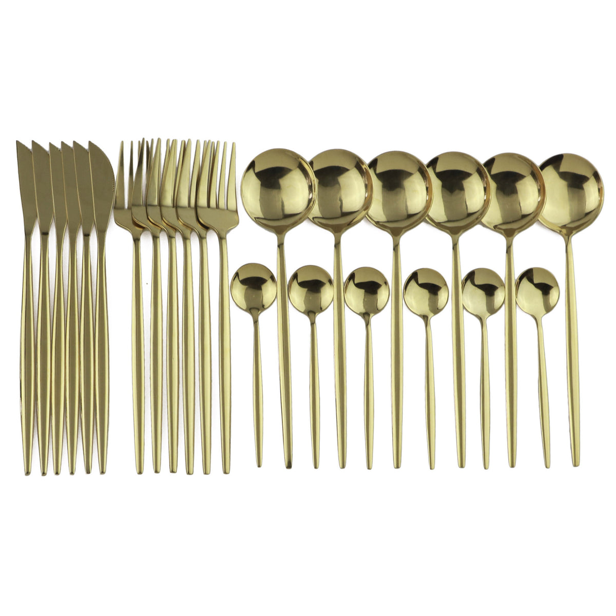 Original 24-piece Gold variant with gold heads and gold handles.