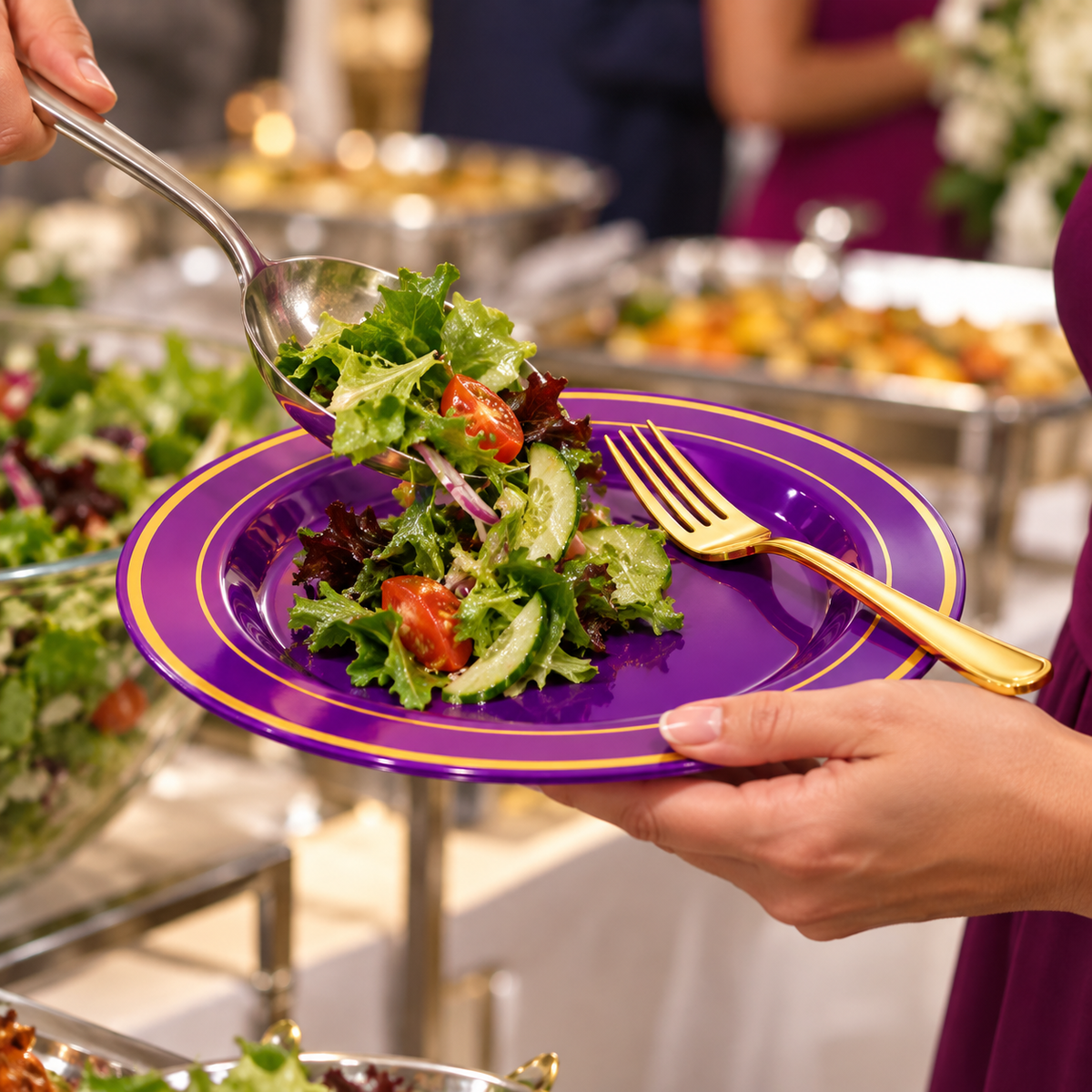 AI-generated product illustration: dinnerware 03; styling props not included