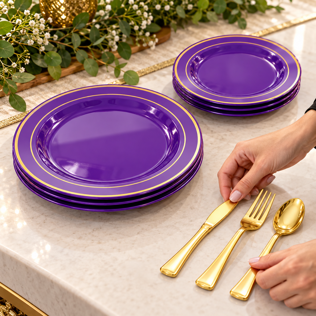 AI-generated product illustration: dinnerware 06; styling props not included
