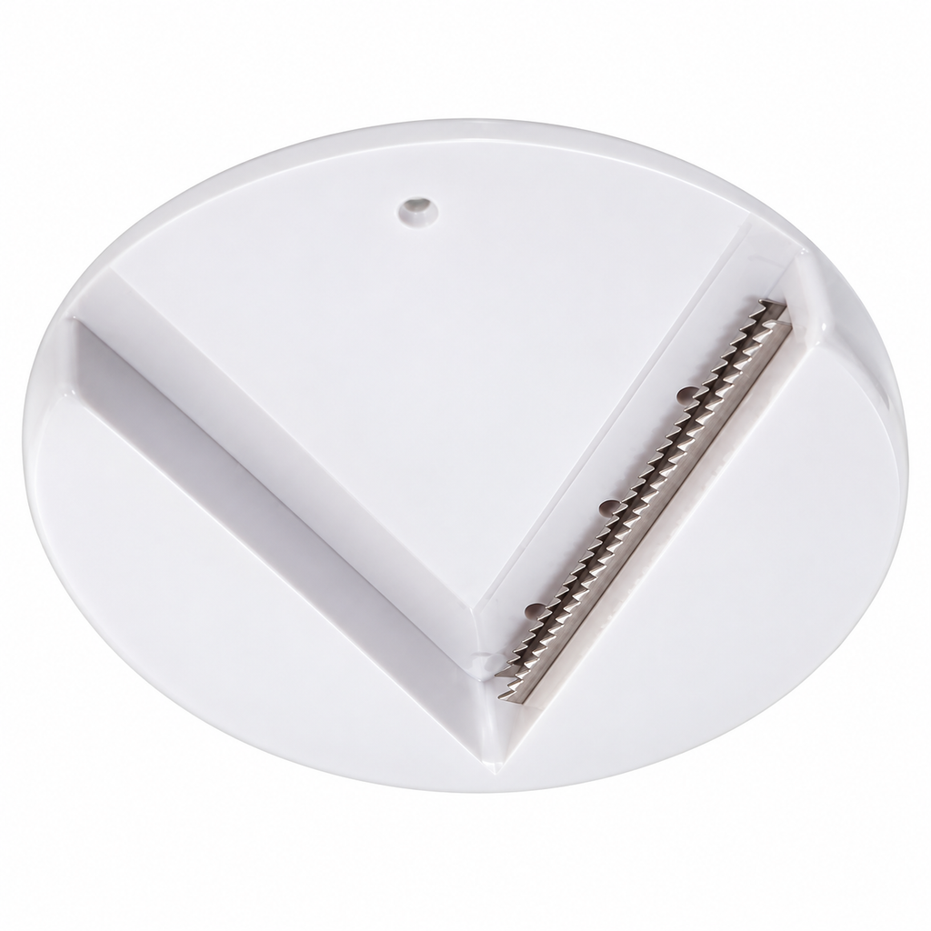 white view of white under-cabinet jar opener