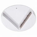 white view of white under-cabinet jar opener