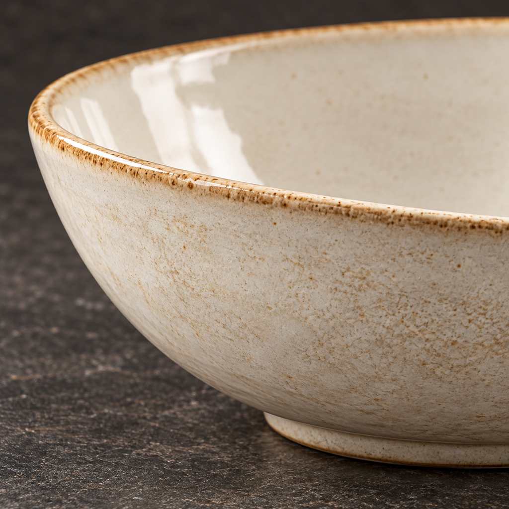 oval bowl glaze rim