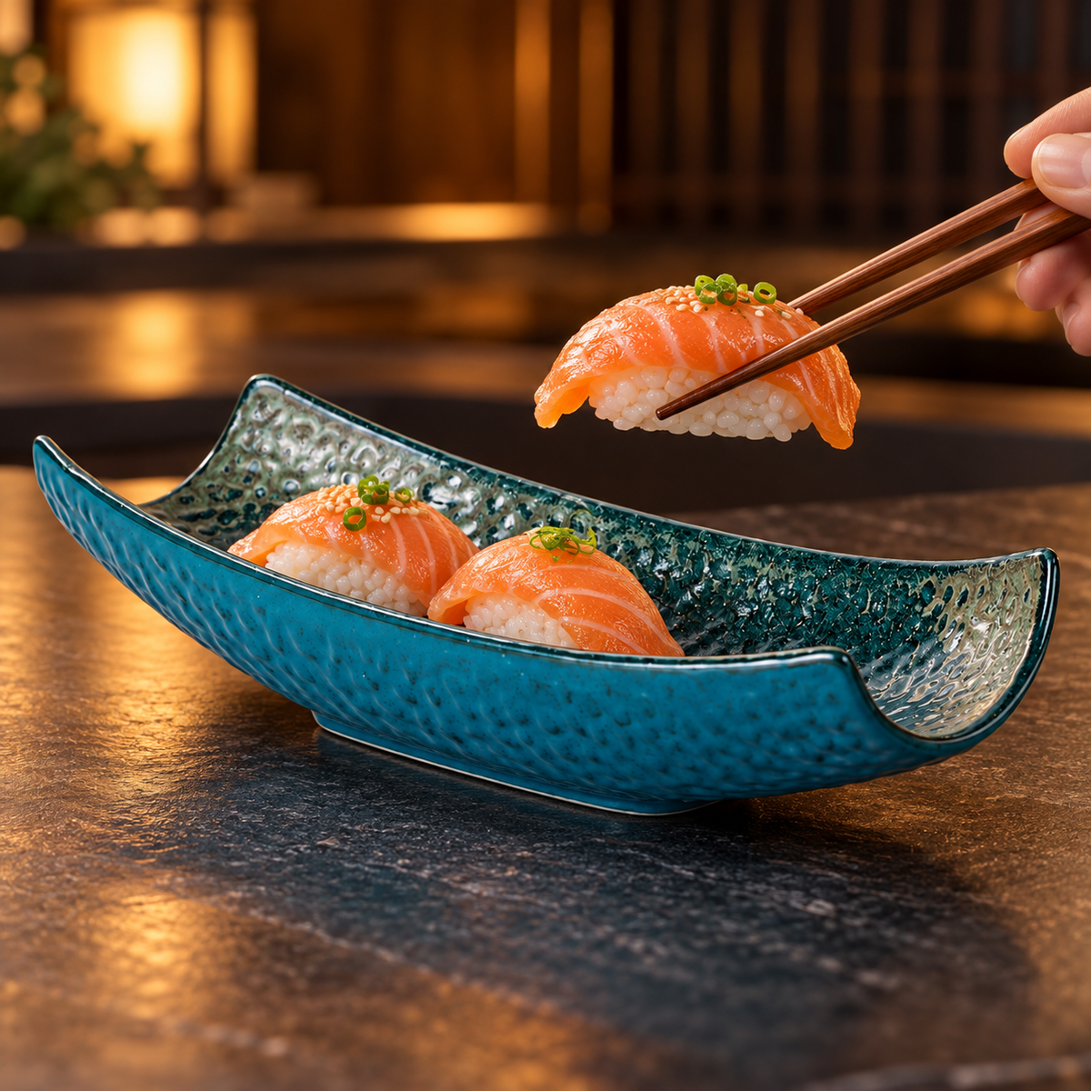 peacock plate chopsticks