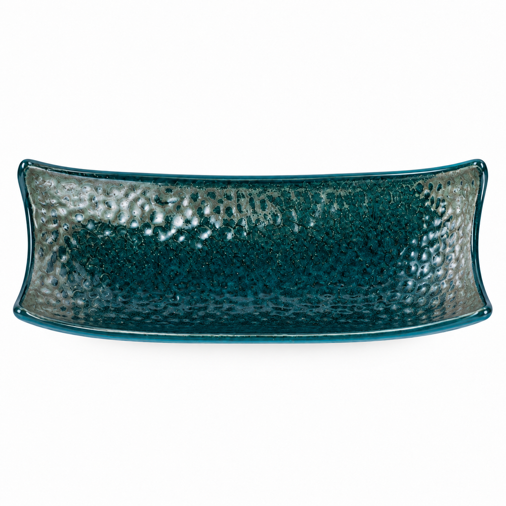 peacock plate overhead