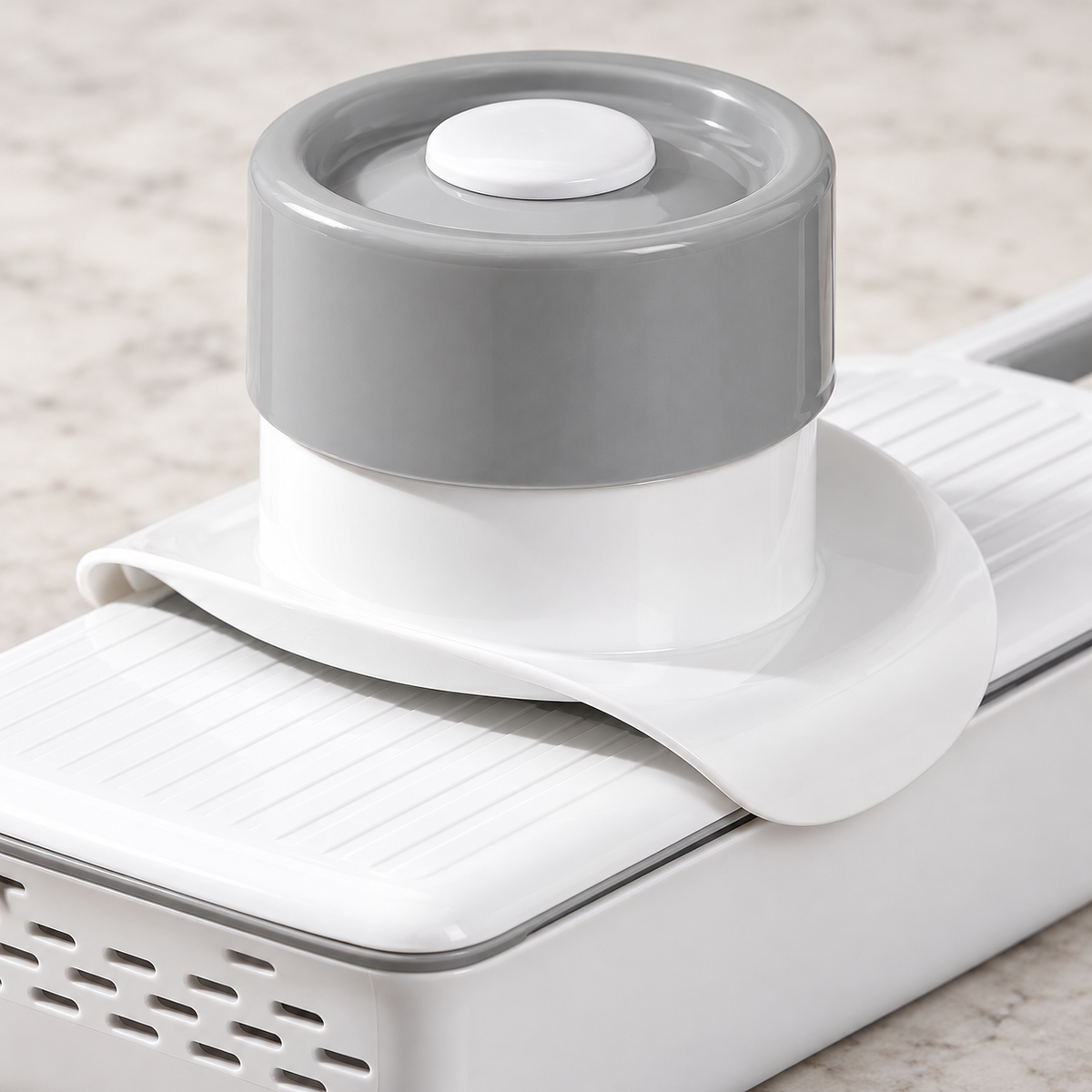 AI-generated product illustration: slicer 04; styling props not included