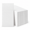 White cutlery pouch and stack on a clean white background. Representative product arrangement.